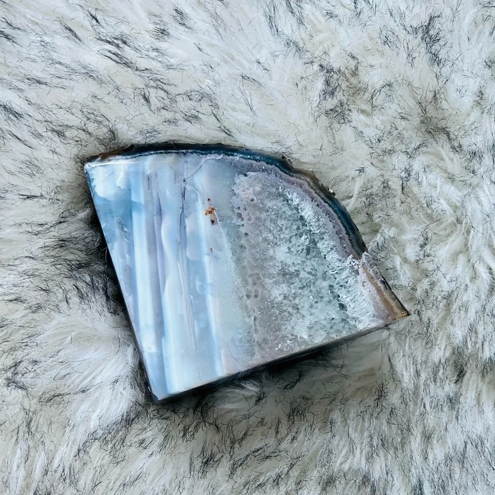 Agate Quartz Crystal Bookend - Picture 9 of 11